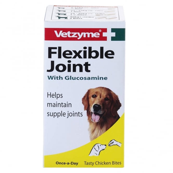 Vetzyme Flexible Joint With Glucosamine Tablets For Dogs