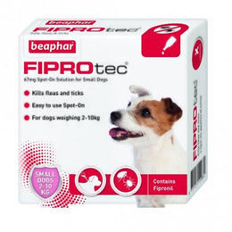 Beaphar FIPROtec Spot-On For Small Dogs - 4 Pipettes