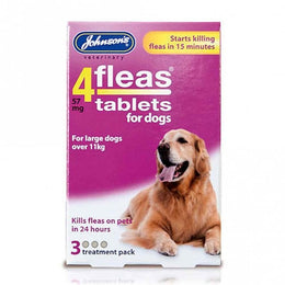 Johnson's 4 Fleas Large Dog Tablets - 3 Treatment