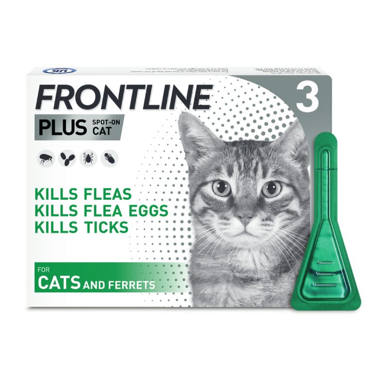 FRONTLINE® Plus Spot On for Cats - 3 Pipettes