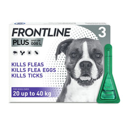 FRONTLINE® Plus Spot On for Dogs - L (20-40kg) - 3 pipettes